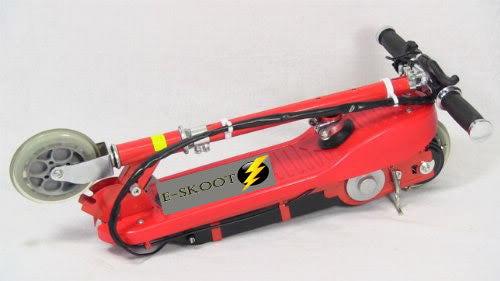 Red Kids Electric Scooter With Seat