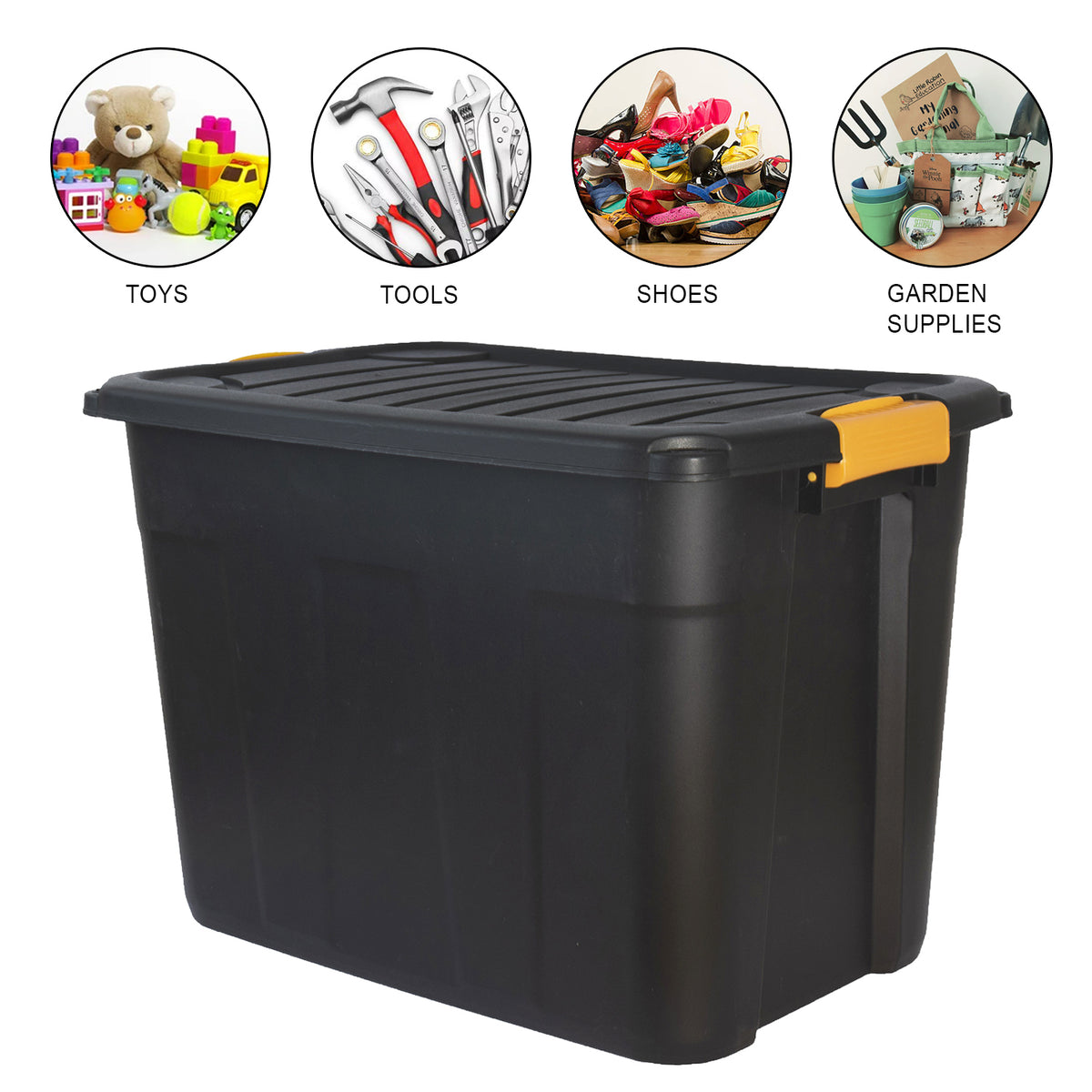 Parabox Lockable Heavy Duty Stackable Storage Box & Lid - 20L or 42L