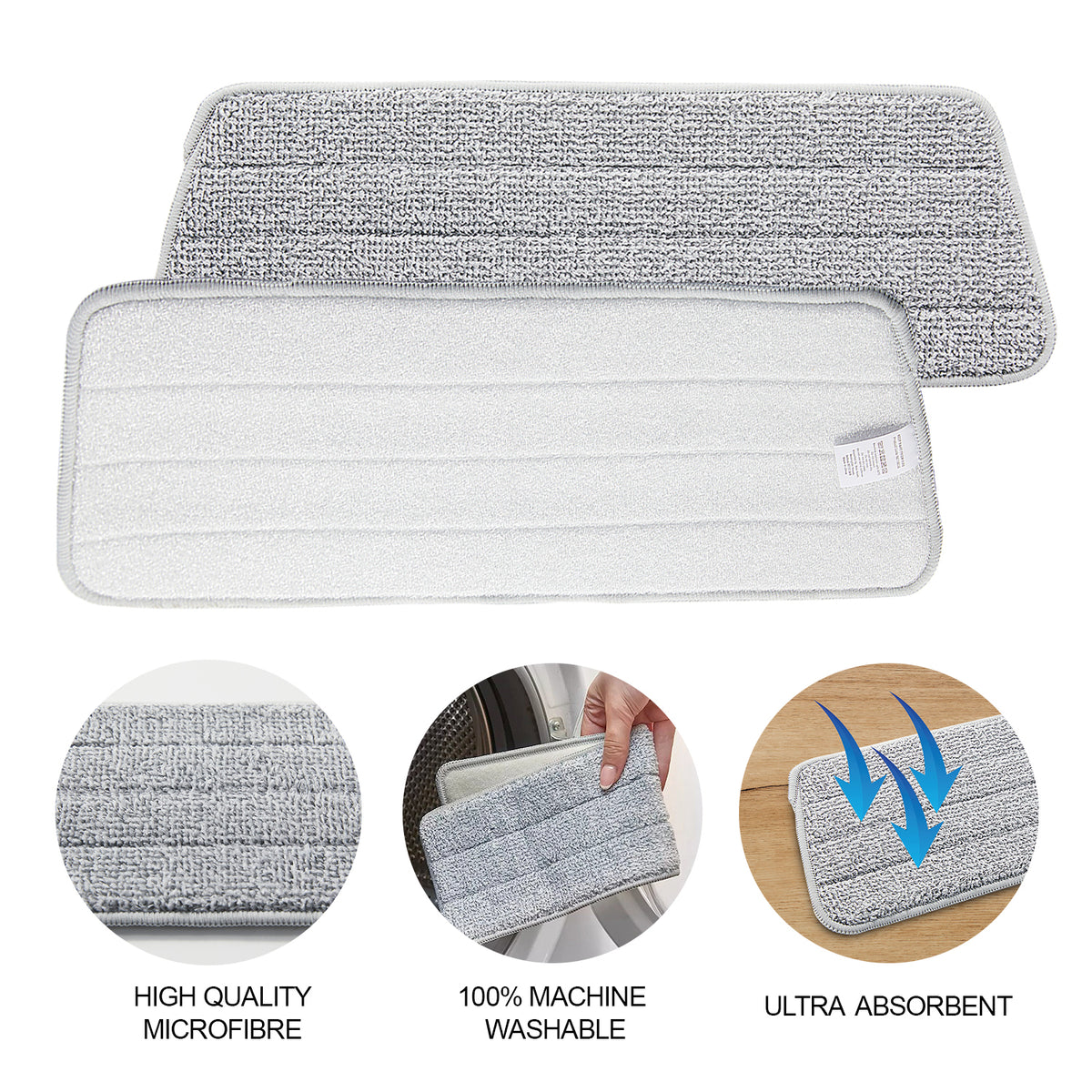Spray Mop Cleaning Kit & Replacement Pad by The Cleaning Expert