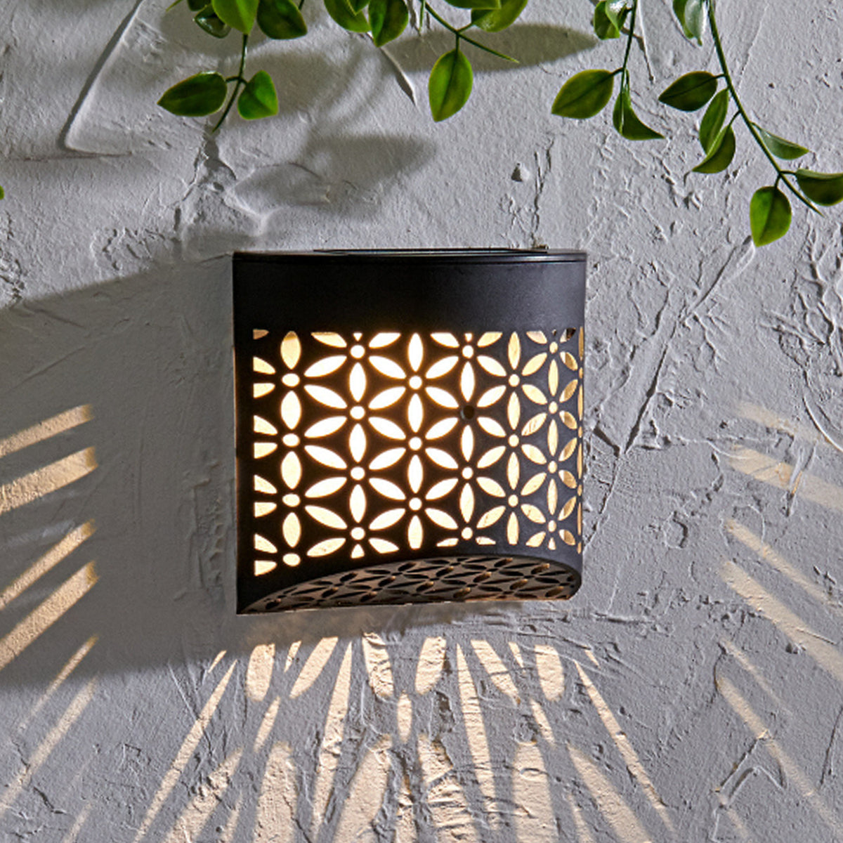 Set of 4 Moroccan Solar Wall Lights