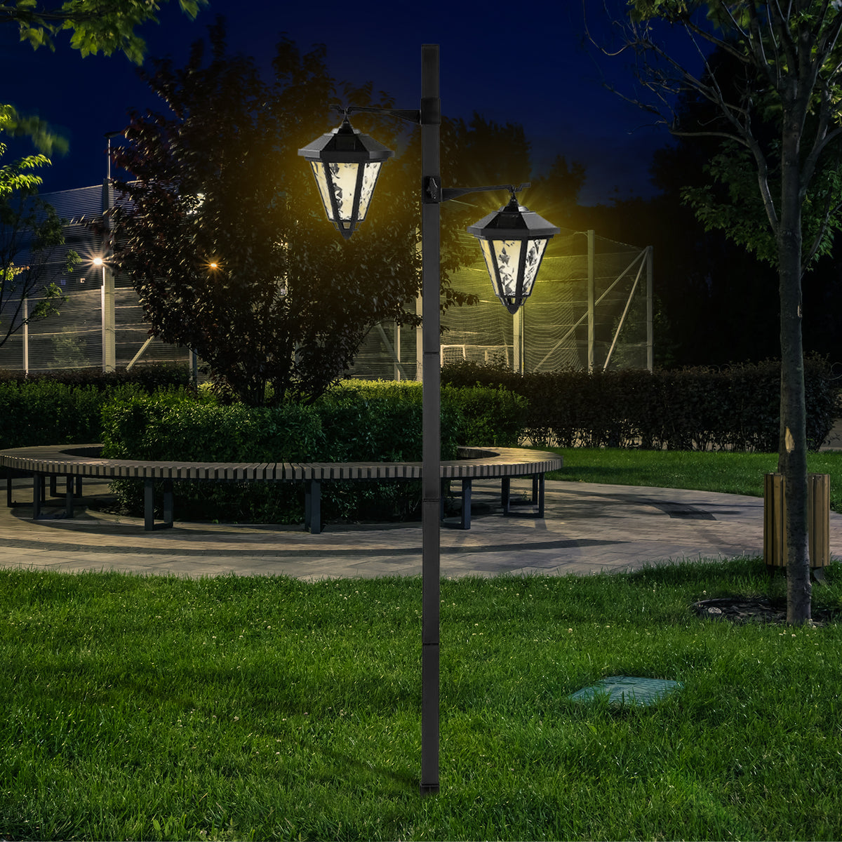 1.4 Metre Large Solar Lamp Post Light - Pack of 1 or 2