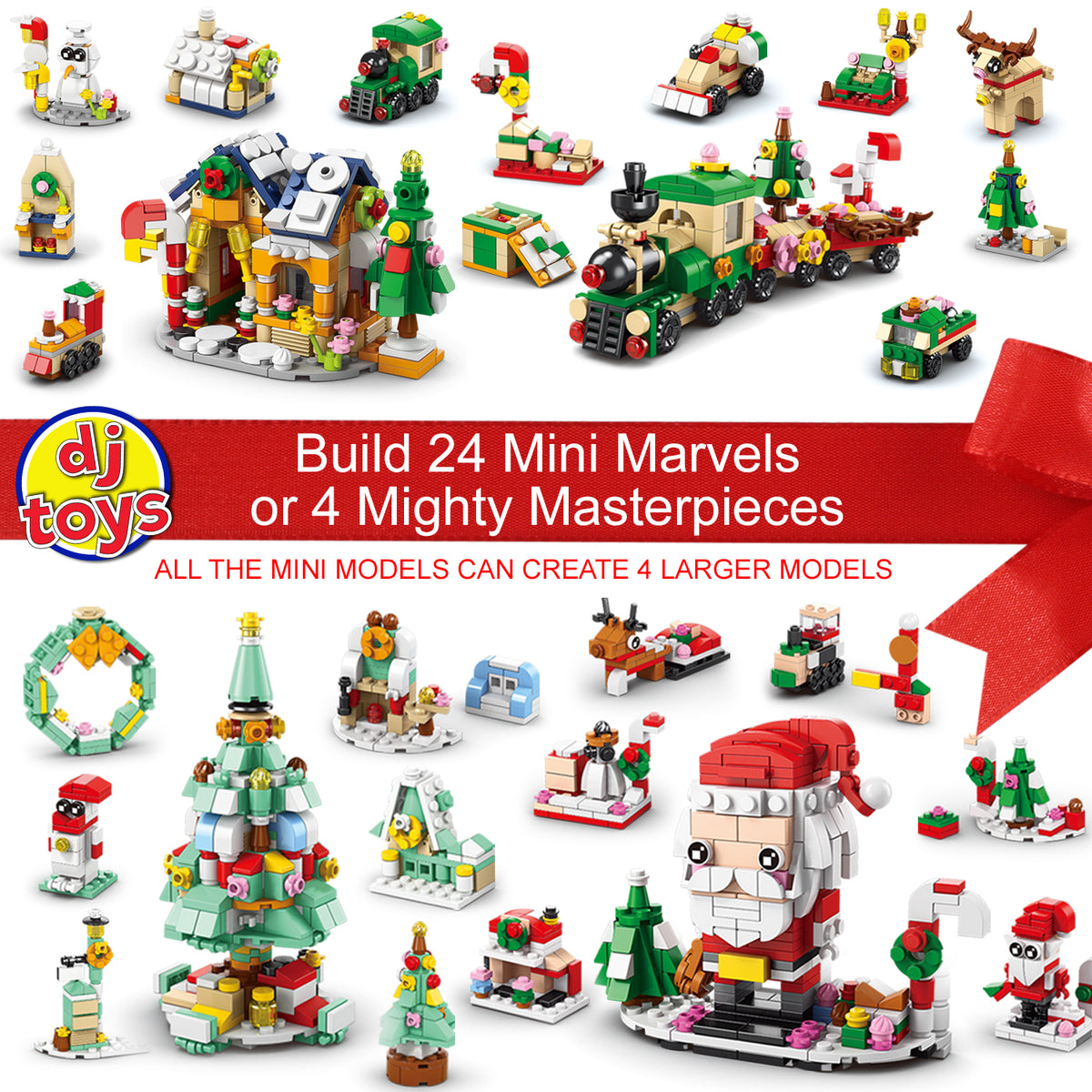 Kids Building Blocks 24-Day Christmas Advent Calendar