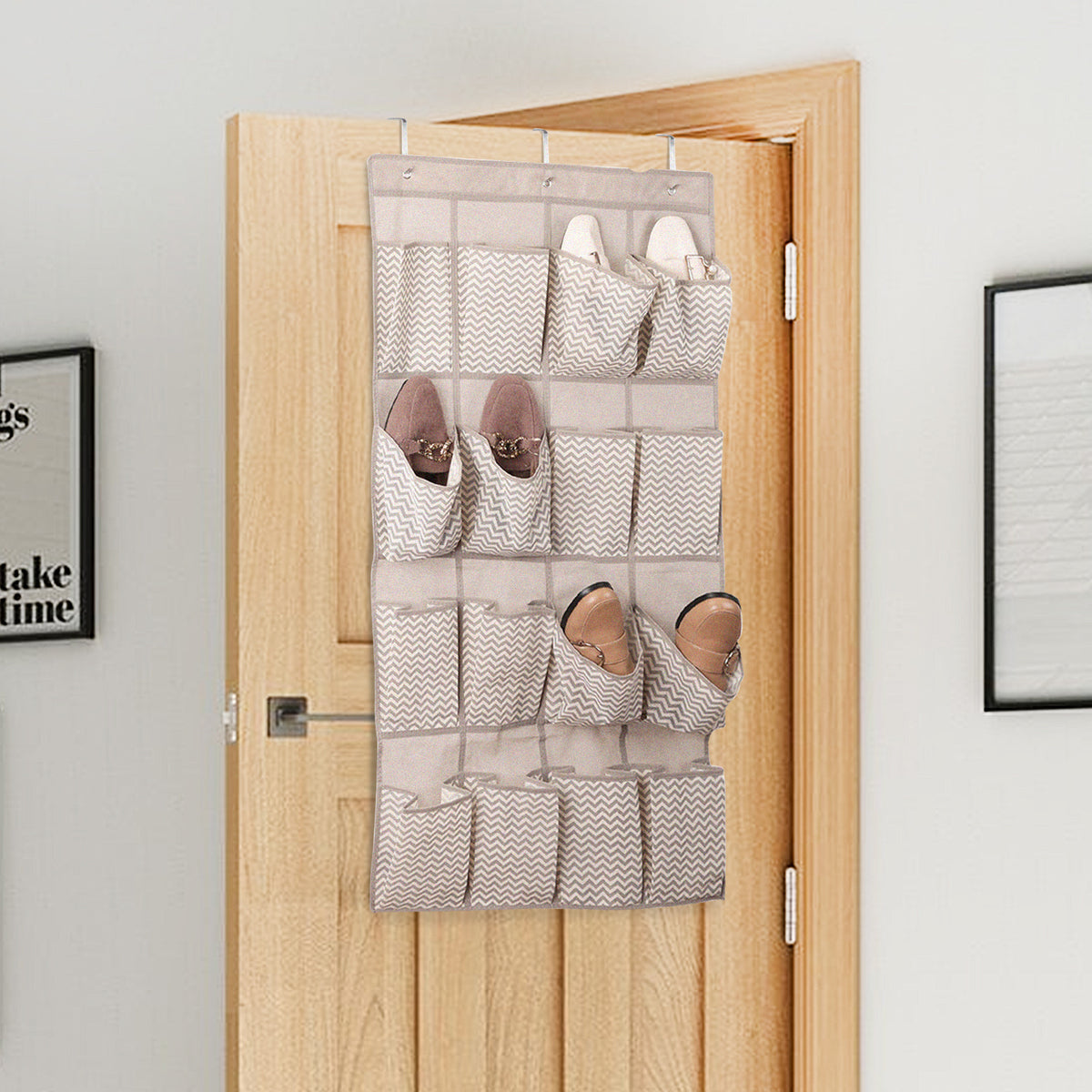 16 Pocket Over the Door Hanging Storage Organiser - Pack of 1 or 2