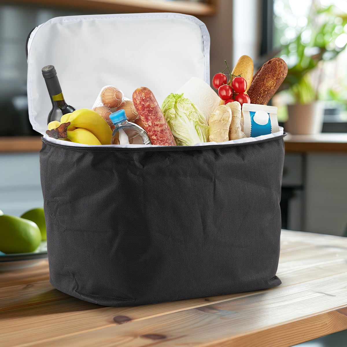 15L Black Insulated Cooler Bag - Pack of 1 or 2