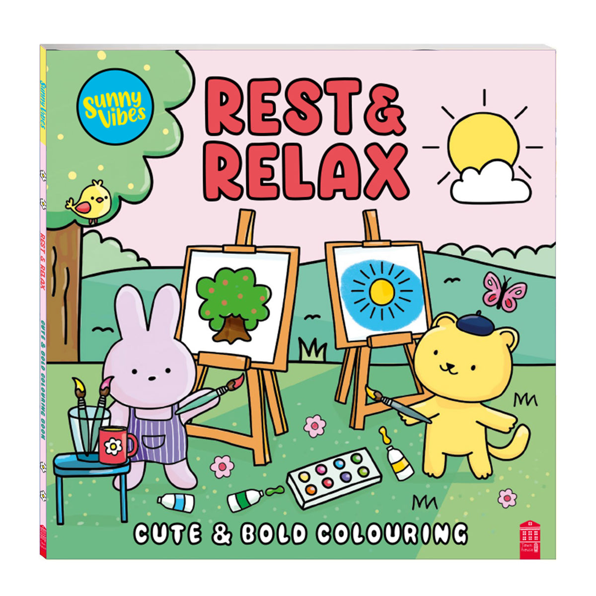 Sunny Vibes Cute & Bold Cosy Colouring Book Bundle