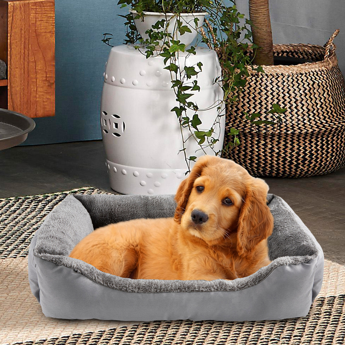 Soft Fleece Pet Bed for Dogs & Cats - Choose your Size & Colour