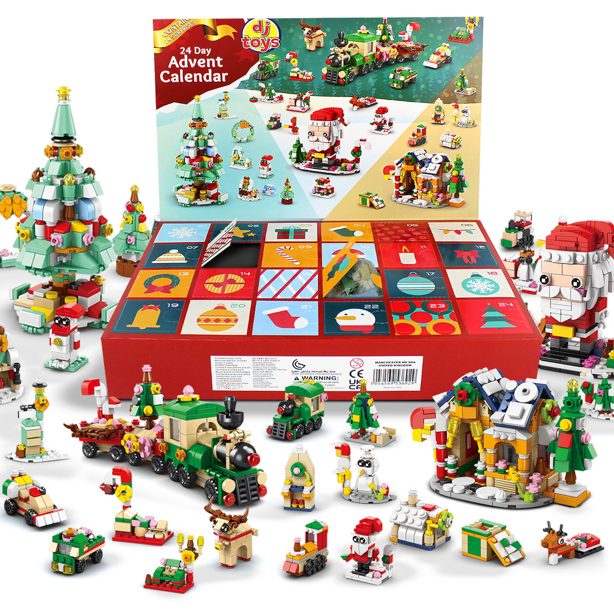 Kids Building Blocks 24-Day Christmas Advent Calendar