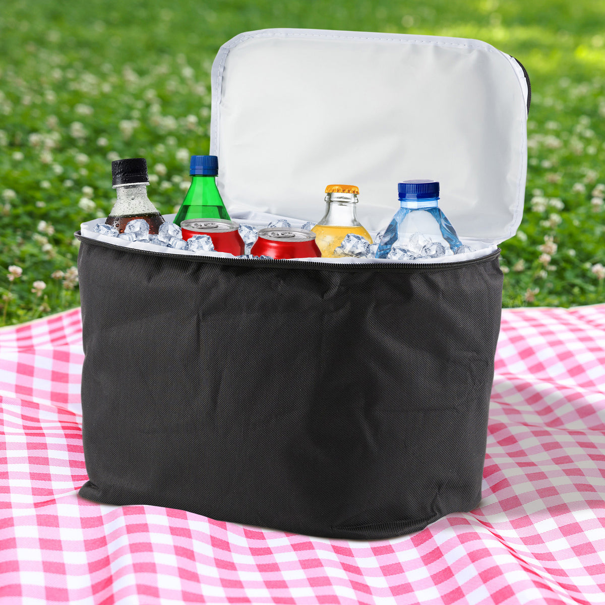 15L Black Insulated Cooler Bag - Pack of 1 or 2