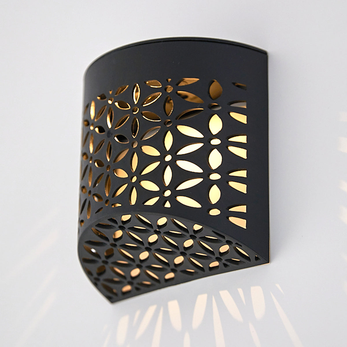 Set of 4 Moroccan Solar Wall Lights