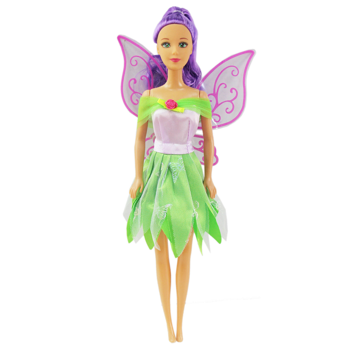 30cm Fairy Princess Doll with Colourful Hair & Wings | 1 Doll or Set of 3