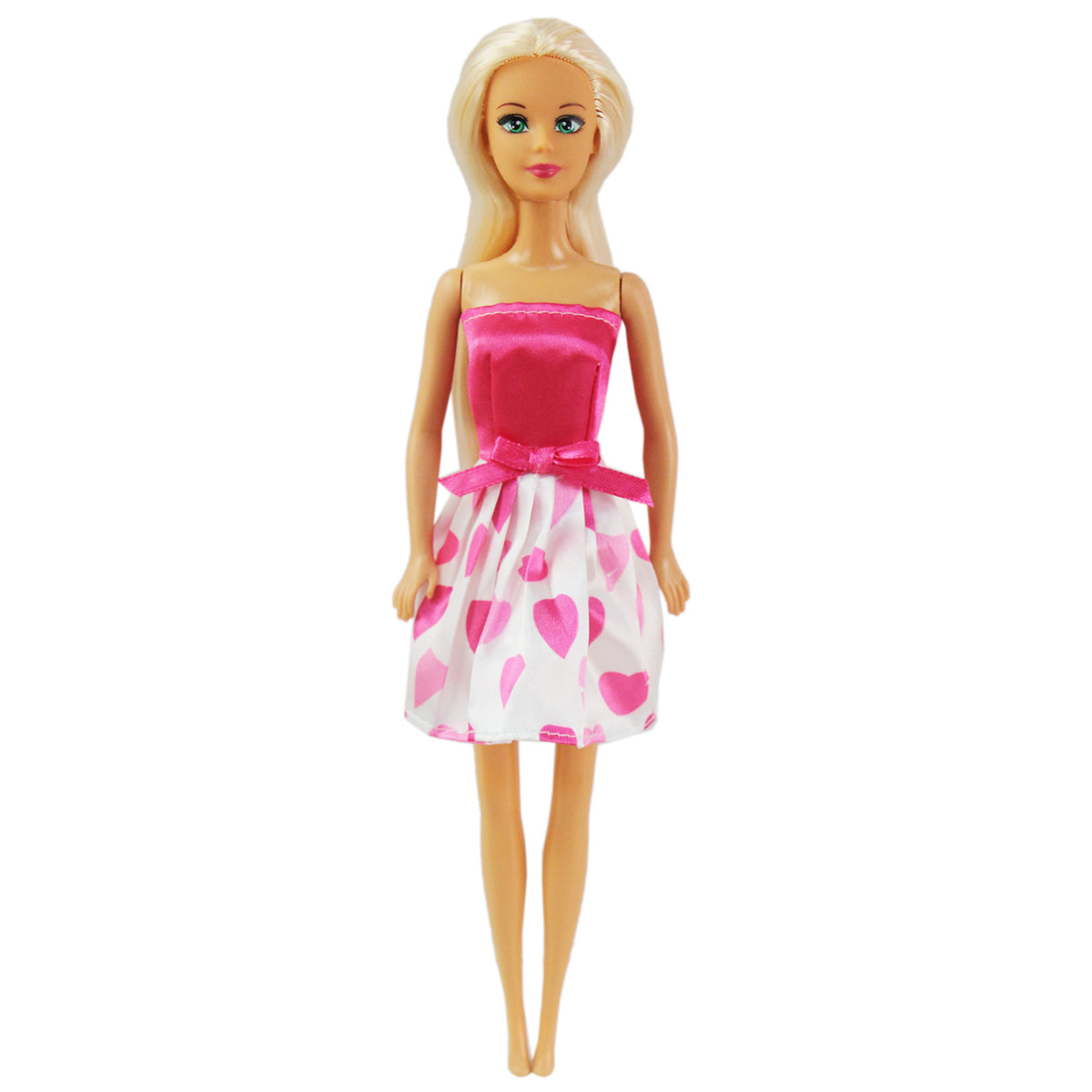 30cm Fashion Doll with Heart-Themed Dress | 1 Doll or Set of 3