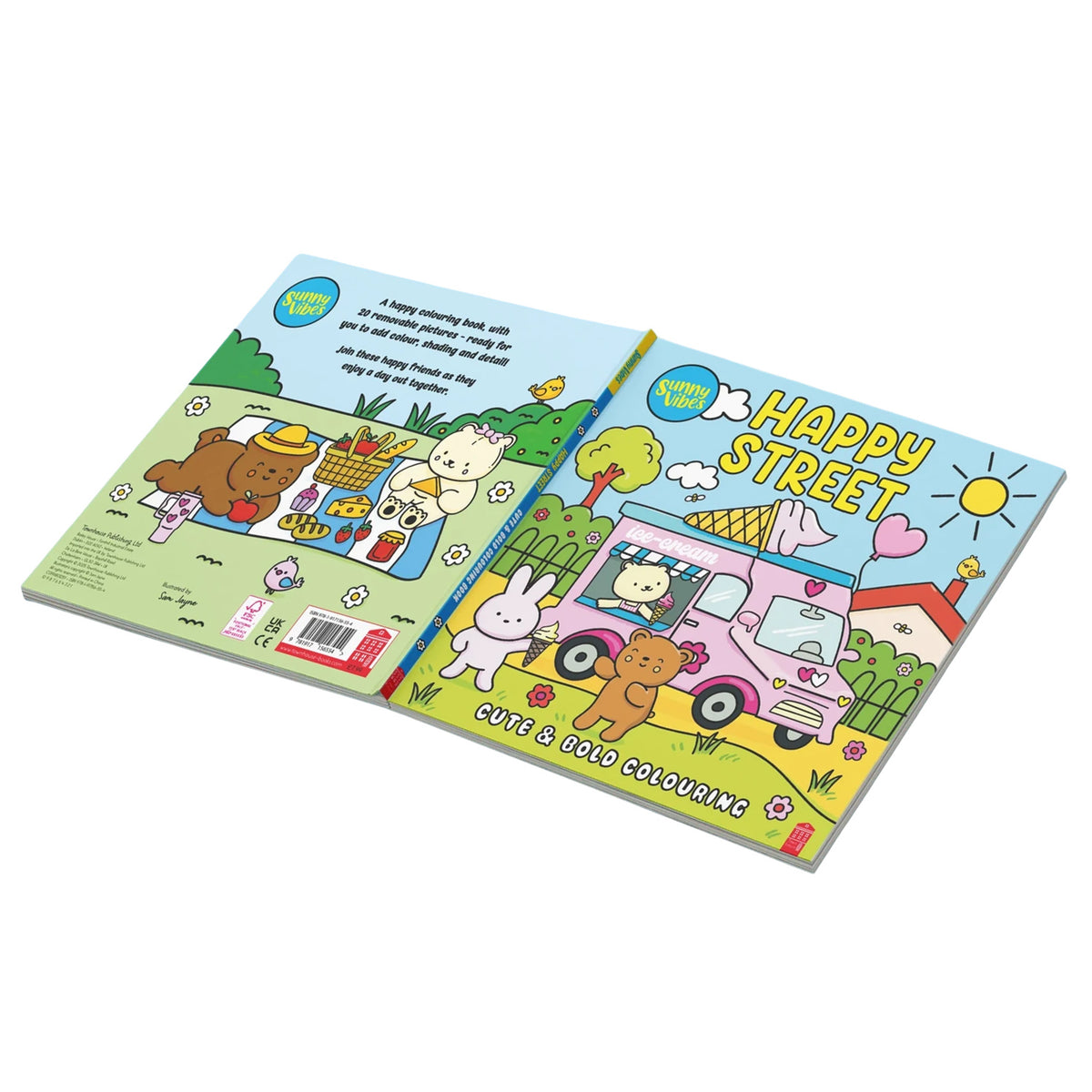 Sunny Vibes Cute & Bold Cosy Colouring Book Bundle