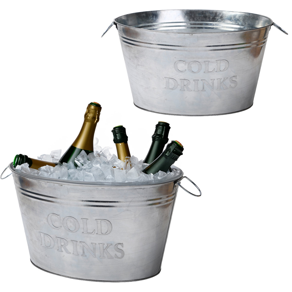 Oval Cooler Bucket With Carry Handles