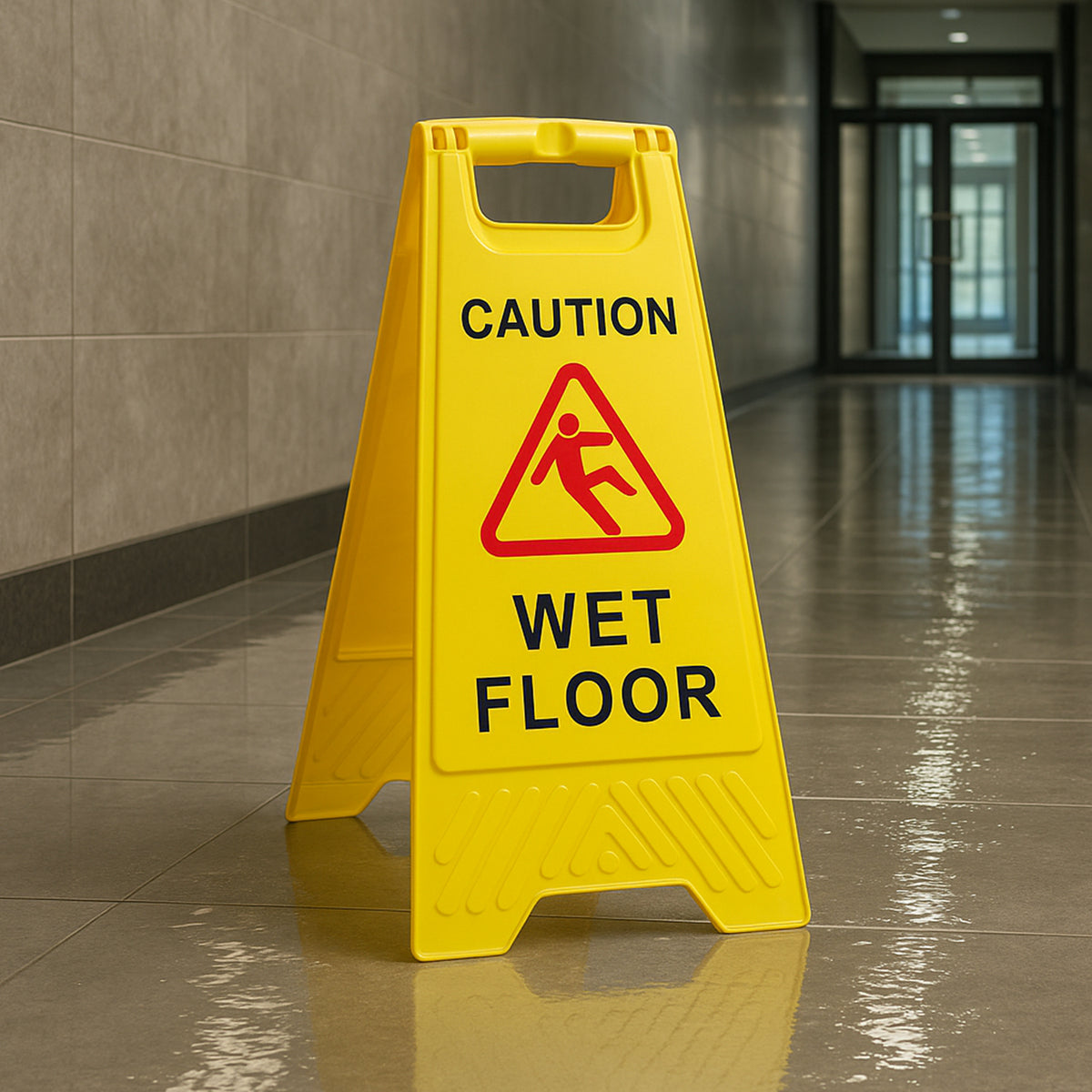 Caution Wet Floor Sign by The Cleaning Expert
