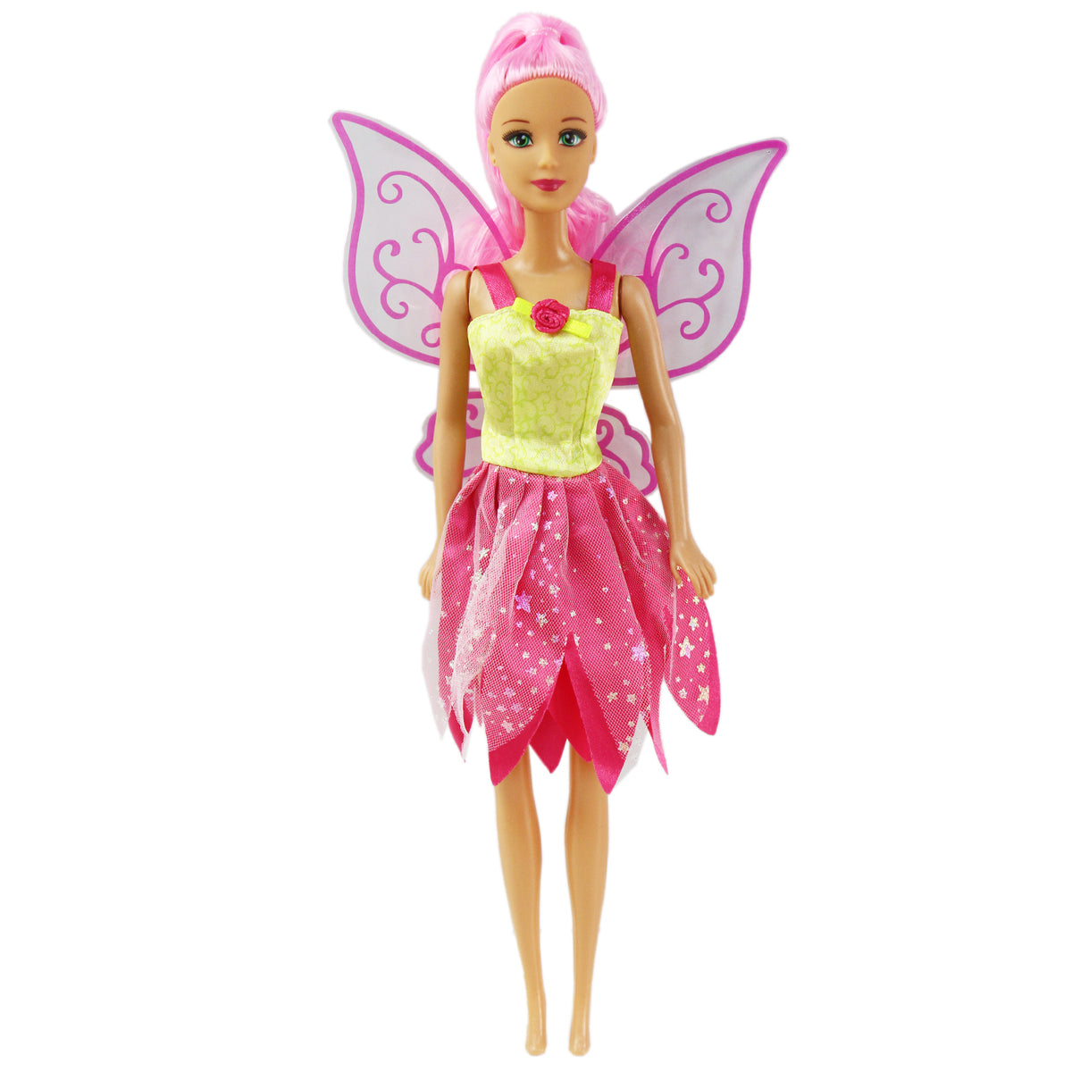 30cm Fairy Princess Doll with Colourful Hair & Wings | 1 Doll or Set of 3