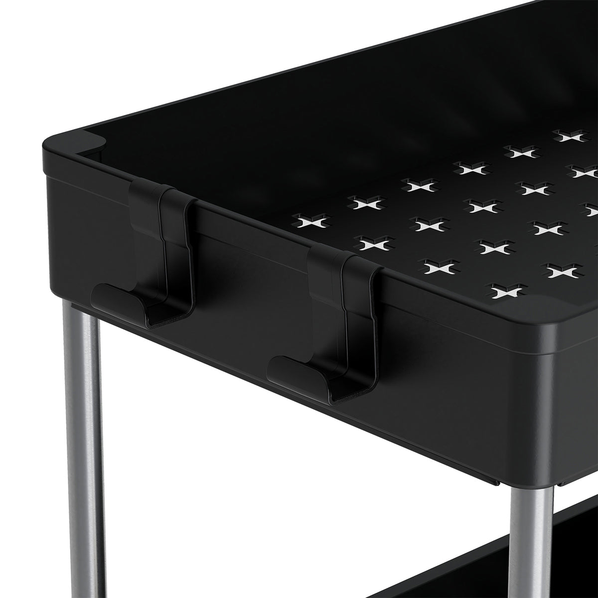 Set of 2 Under sink Storage Organisers with Sliding Shelf– Black or White