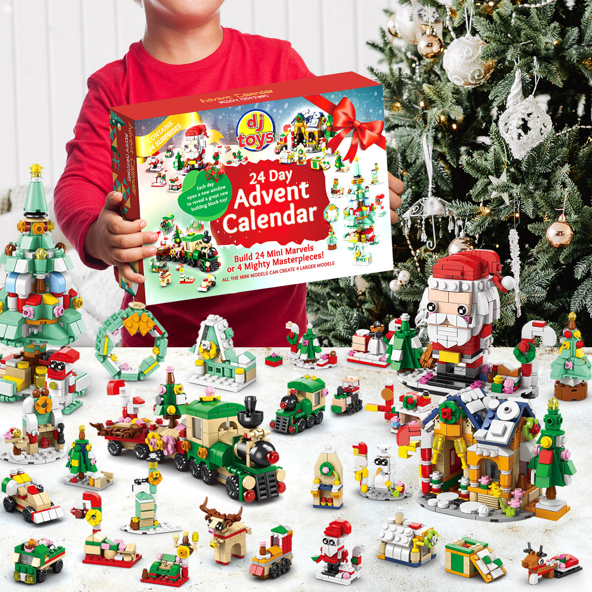 Kids Building Blocks 24-Day Christmas Advent Calendar