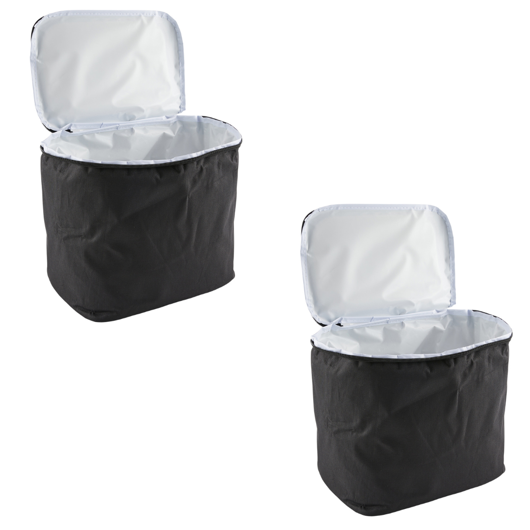 15L Black Insulated Cooler Bag - Pack of 1 or 2