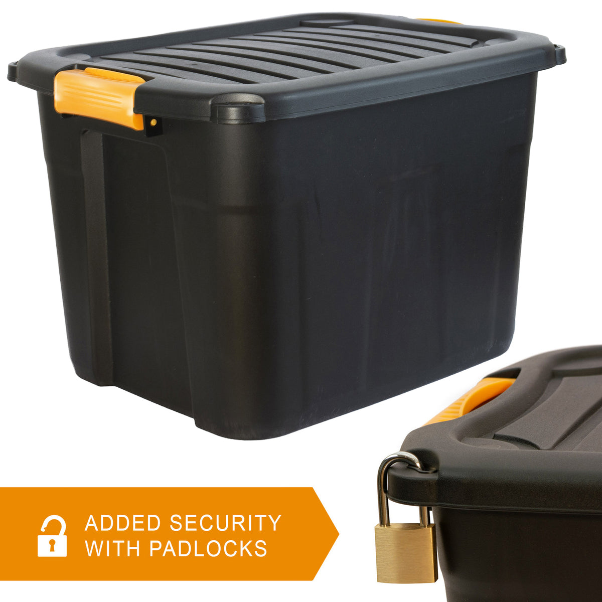 Parabox Lockable Heavy Duty Stackable Storage Box & Lid - 20L or 42L