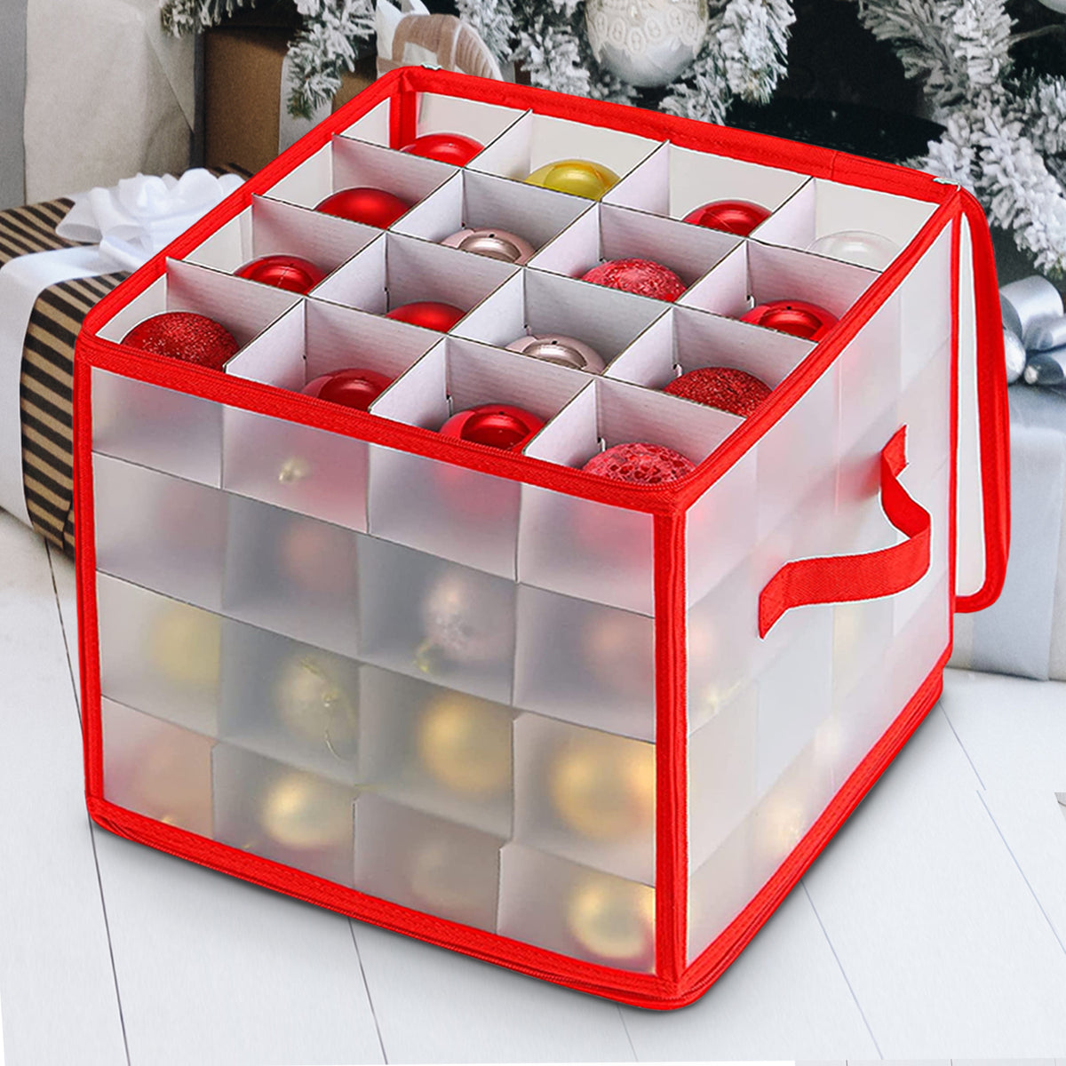 64 Christmas Tree Baubles Storage Box
