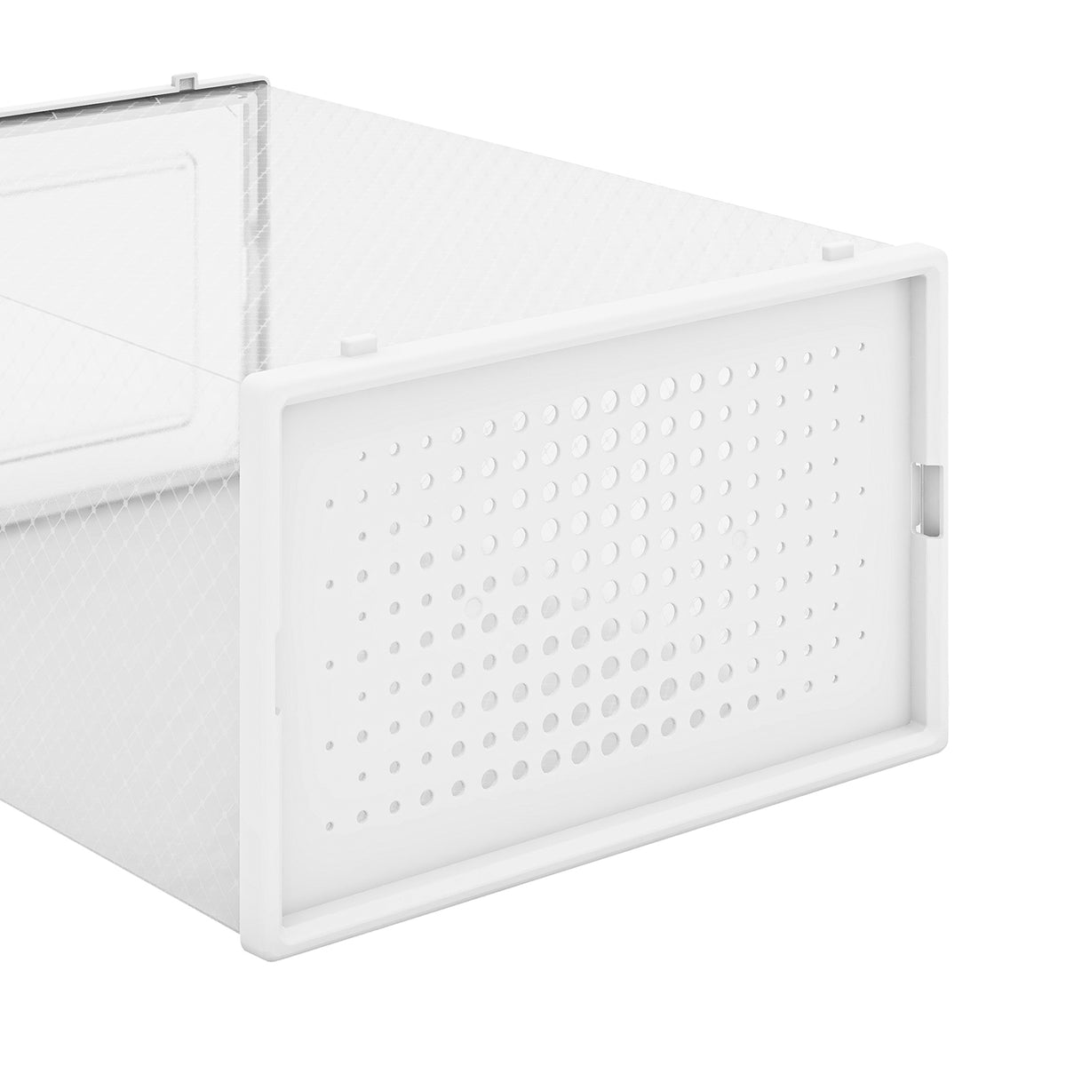 Clear Shoe Box Stackable Clickable Storage - Pack of 6 or 12