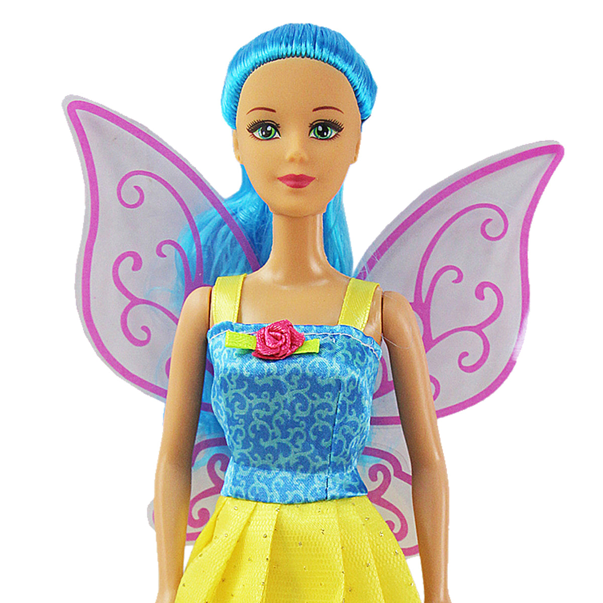 30cm Fairy Princess Doll with Colourful Hair & Wings | 1 Doll or Set of 3