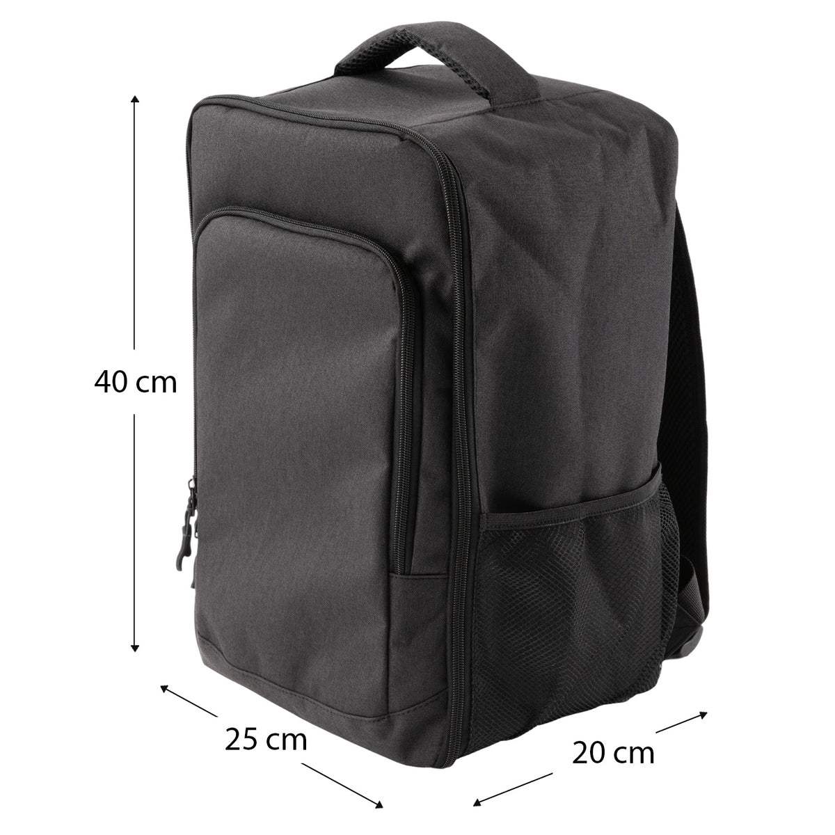 Full Zip Mesh Pocket Underseat Cabin Backpack