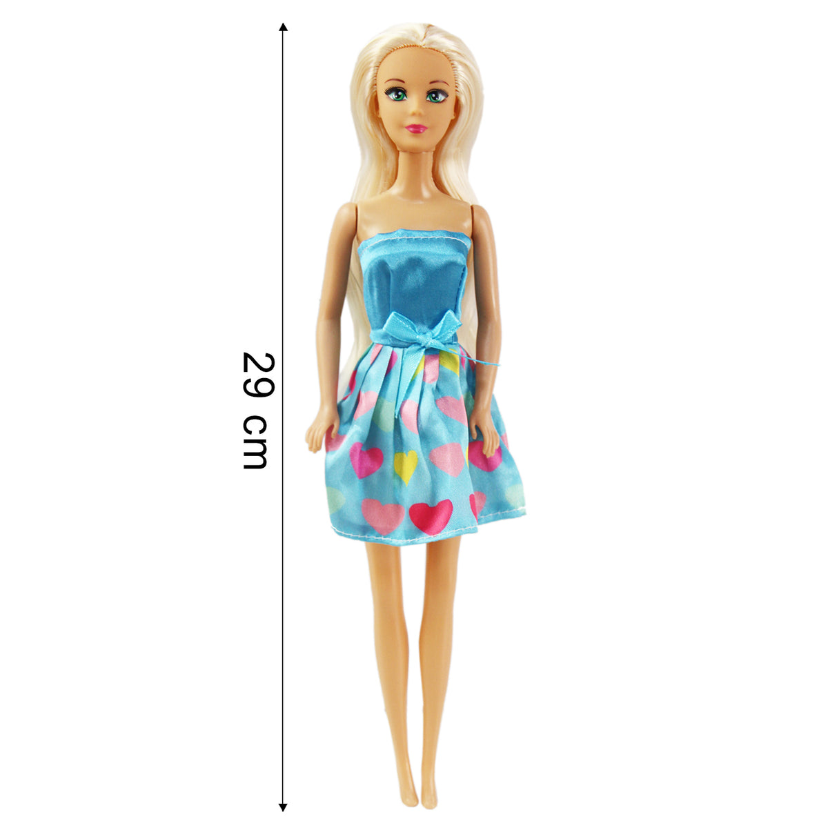 30cm Fashion Doll with Heart-Themed Dress | 1 Doll or Set of 3