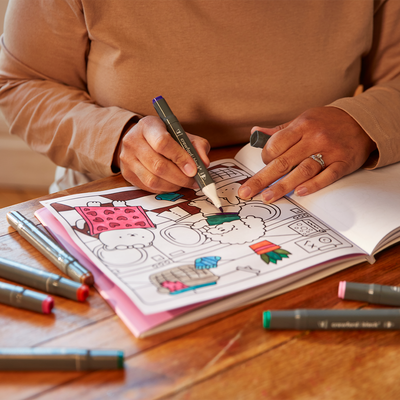 Sunny Vibes Cute & Bold Cosy Colouring Book Bundle
