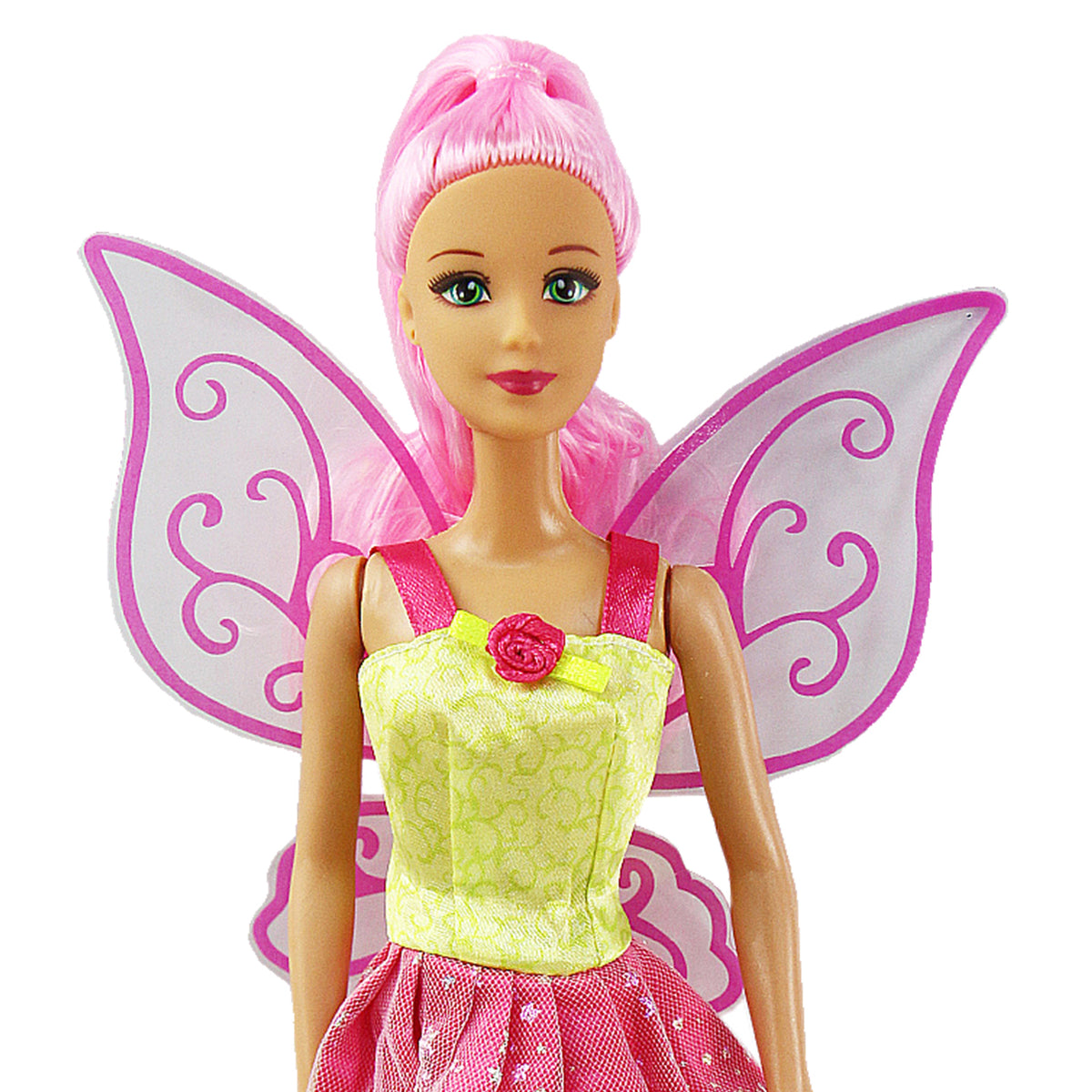 30cm Fairy Princess Doll with Colourful Hair & Wings | 1 Doll or Set of 3