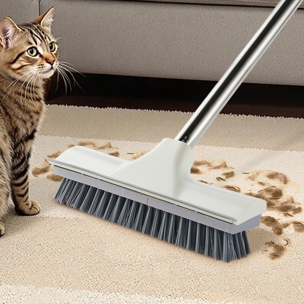All Surface Cleaning Broom with Squeegee by The Cleaning Expert