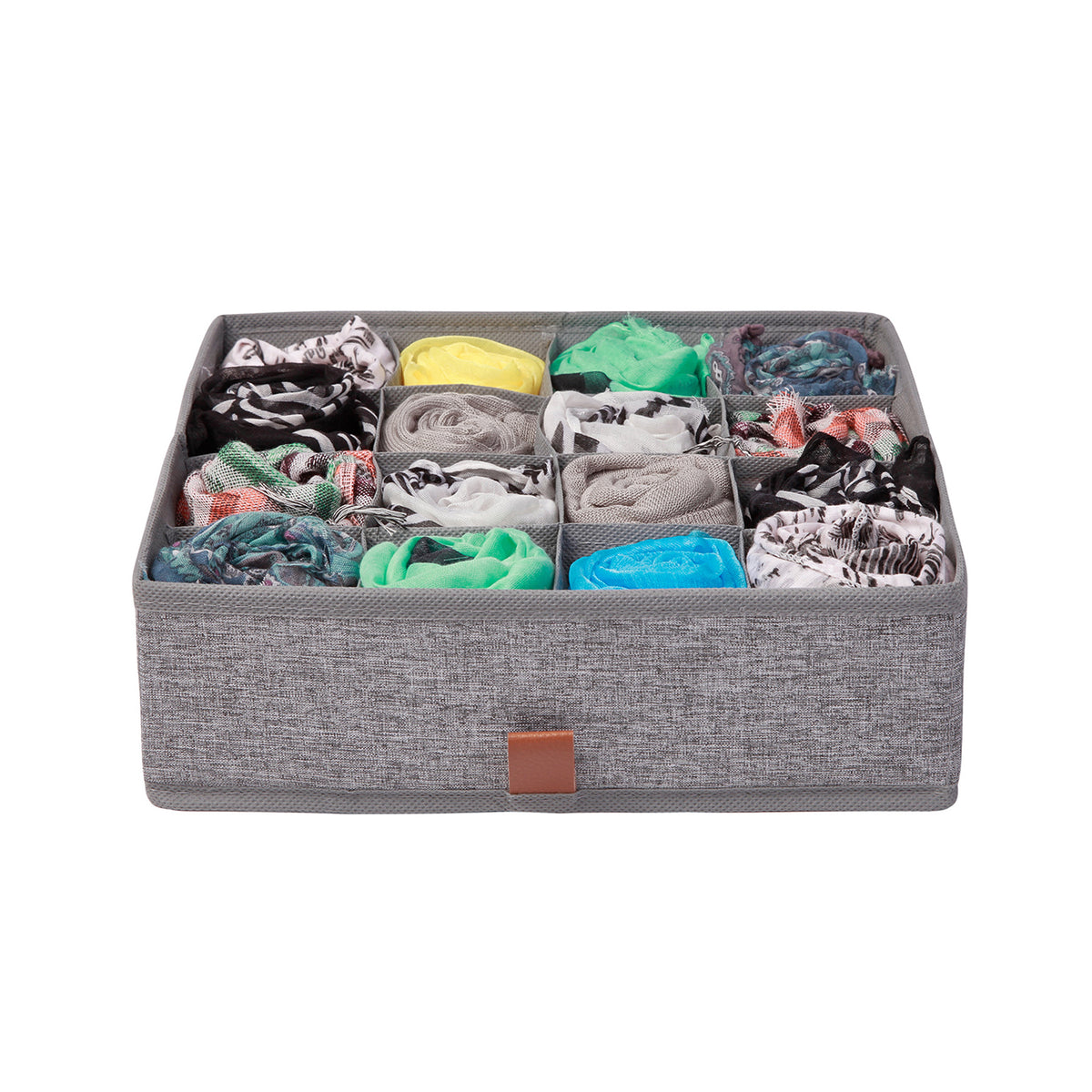 Grey 16 Section Drawer Organiser - Pack of 1 or 2