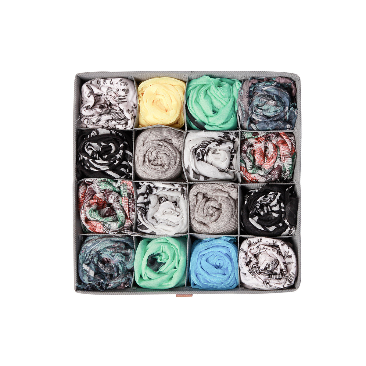 Grey 16 Section Drawer Organiser - Pack of 1 or 2