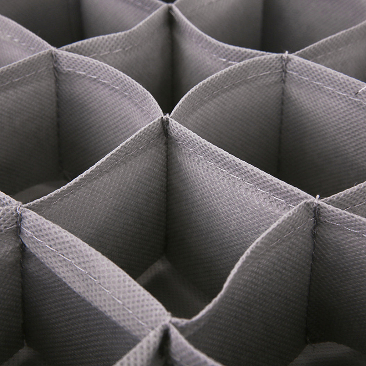 Grey 16 Section Drawer Organiser - Pack of 1 or 2