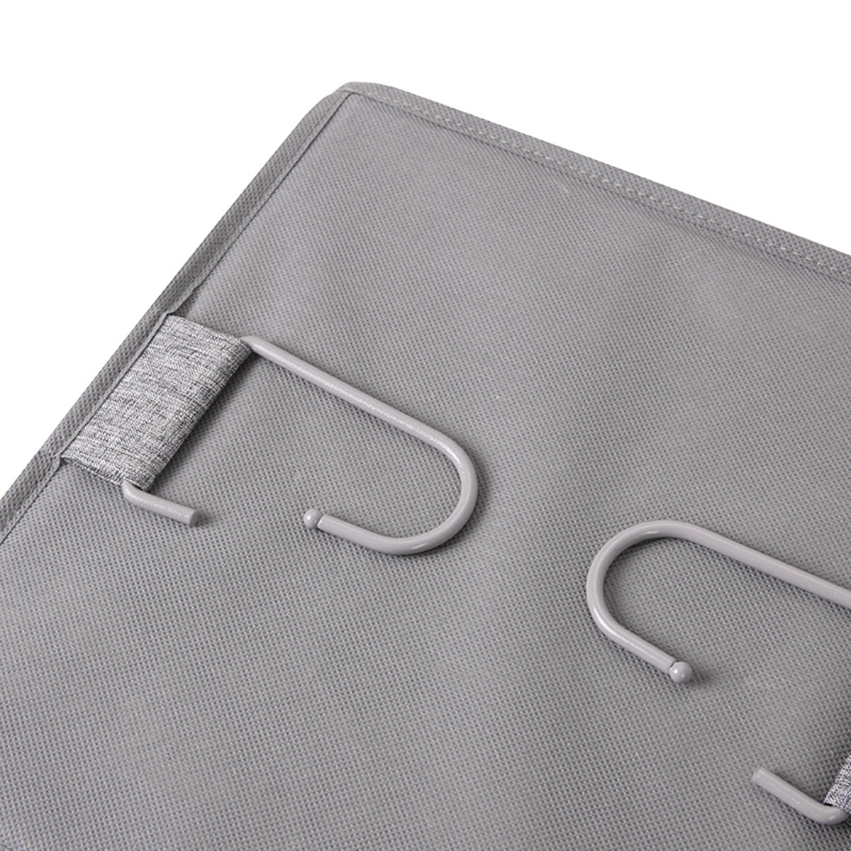 Grey Wardrobe Hanging Storage Shelf Organiser