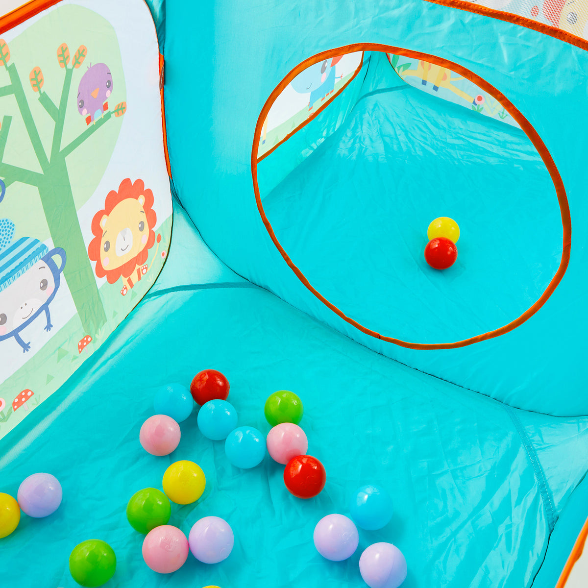 Fisher Price Long Colourful Ball Pit Playset with 25 Ocean Balls