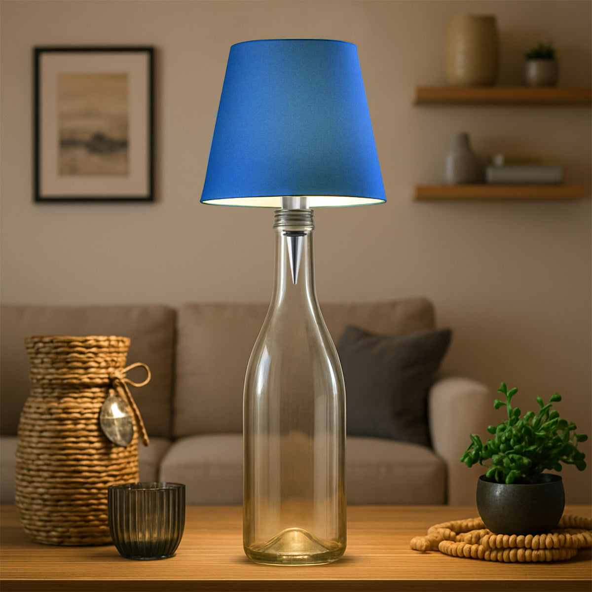 Cordless LED Bottle Stopper Lamp