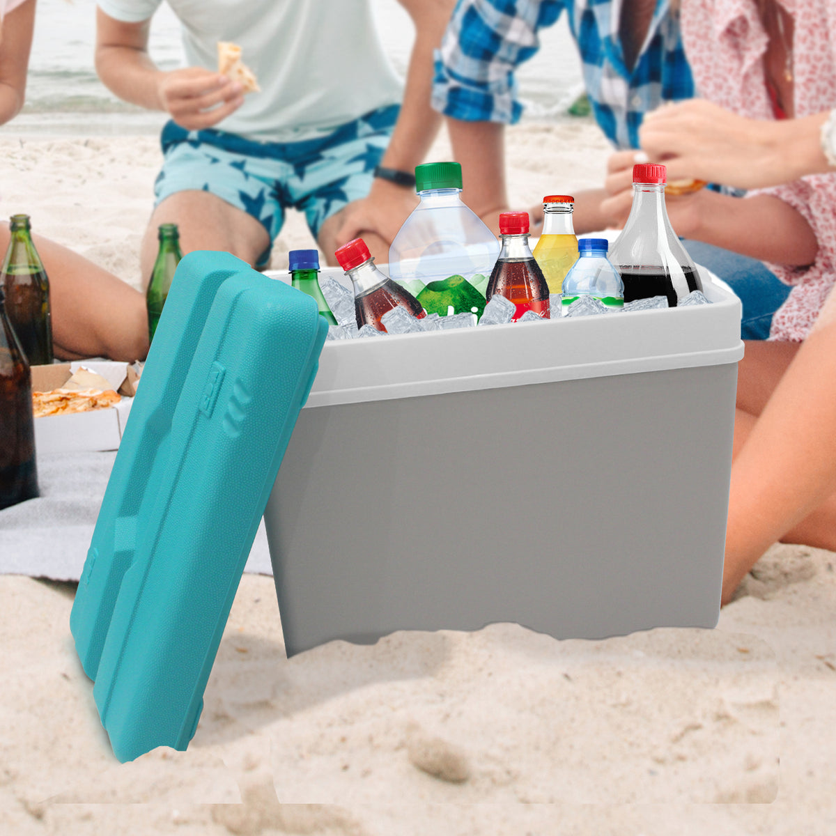 Grey 35 Litre Cool Box
