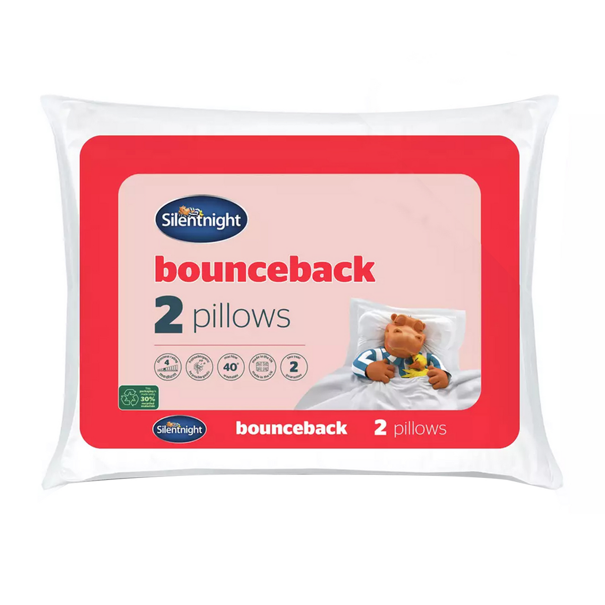 Pack of 2 Silentnight Bounceback Pillows