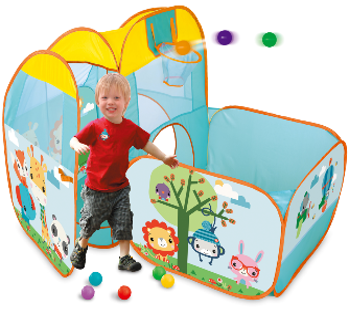 Fisher Price Long Colourful Ball Pit Playset with 25 Ocean Balls