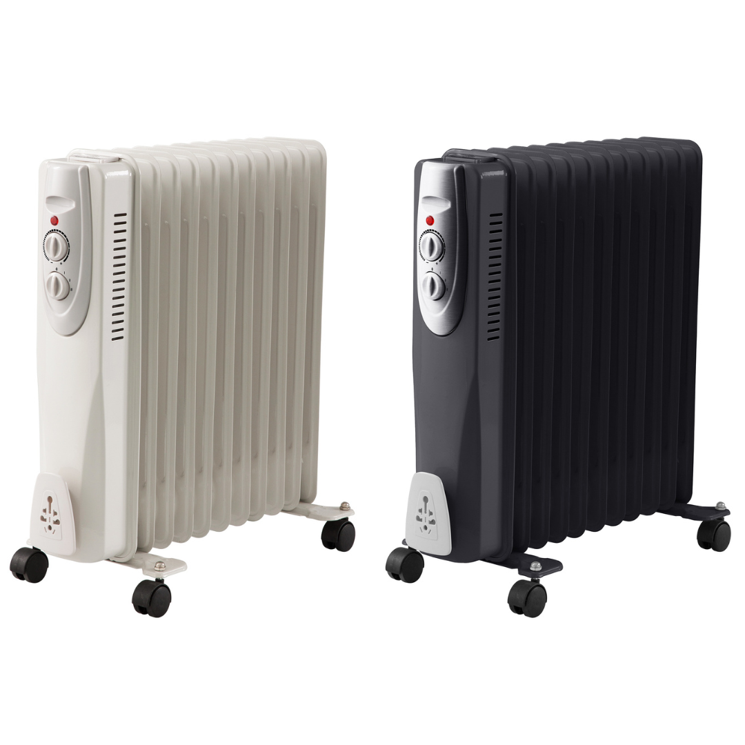 GlowmasterUK Oil Filled Radiator - Available in Black & White