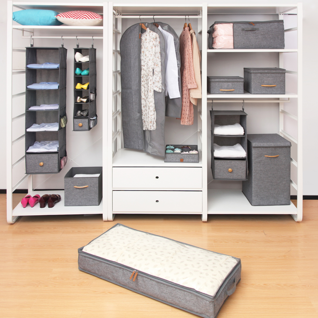Grey 16 Section Drawer Organiser - Pack of 1 or 2