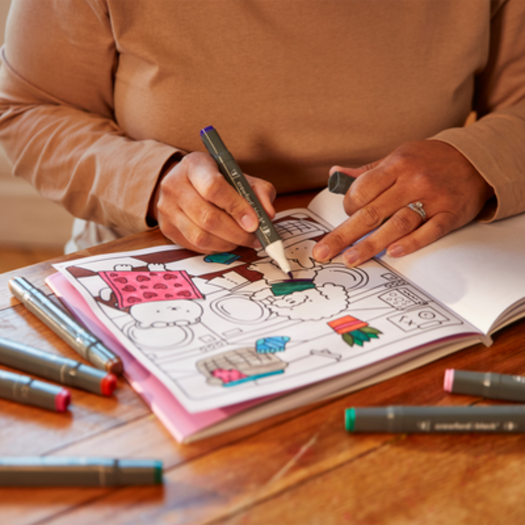 Sunny Vibes Cute & Bold Cosy Colouring Book Bundle