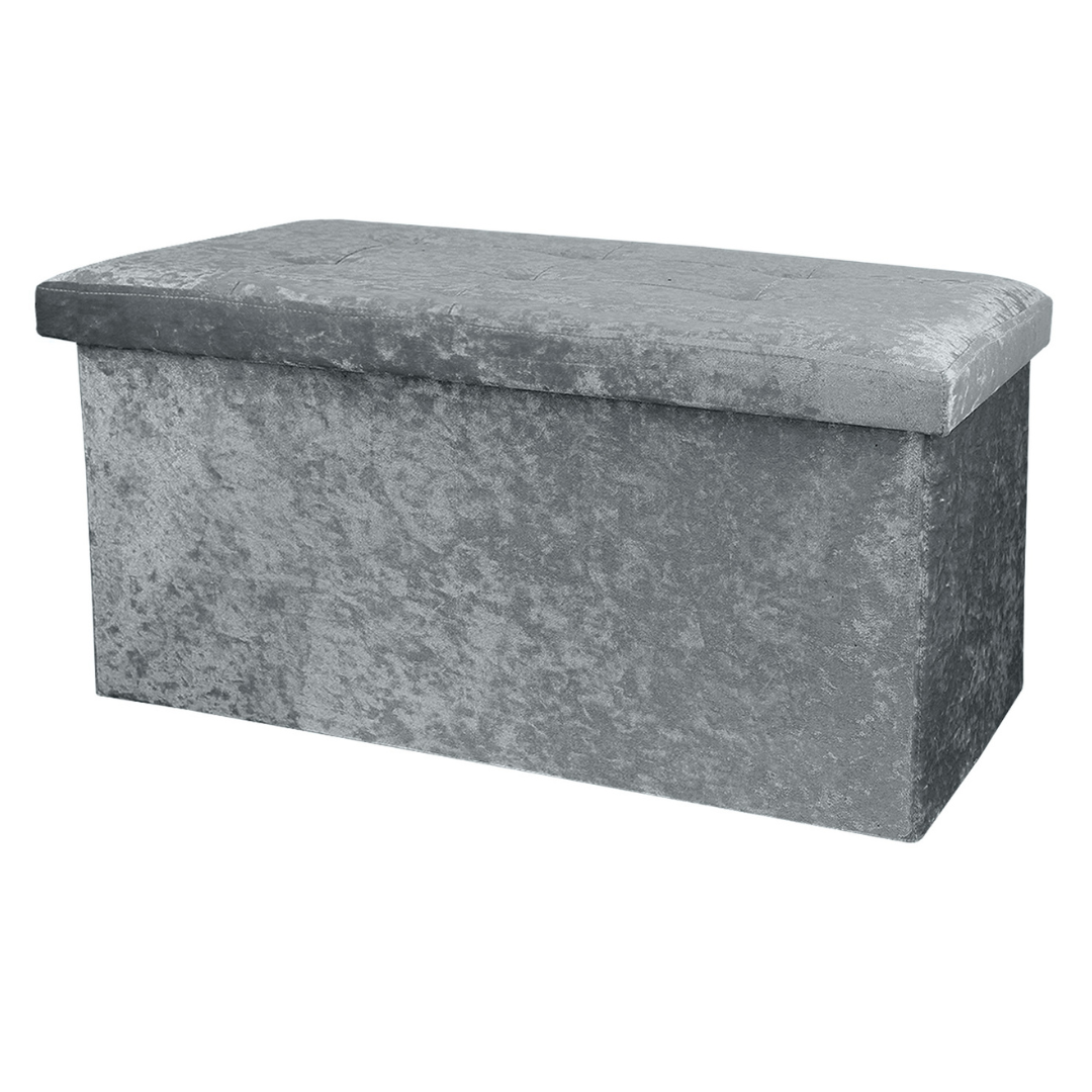 Crushed Velvet Foldable Storage  by Daniel James