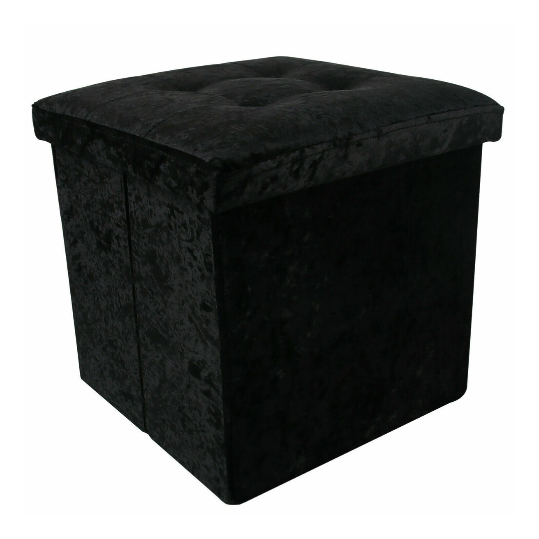 Crushed Velvet Foldable Storage  by Daniel James