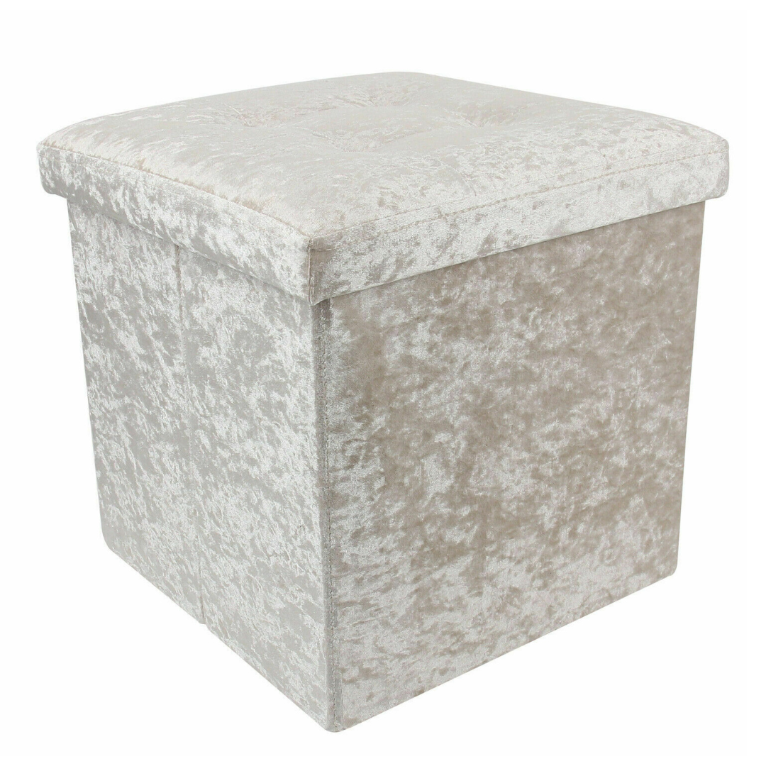 Crushed Velvet Foldable Storage  by Daniel James