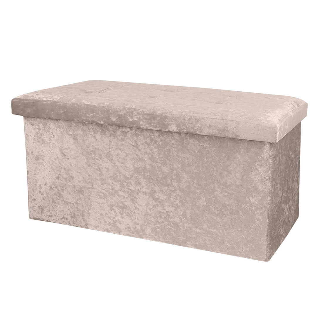 Crushed Velvet Foldable Storage  by Daniel James