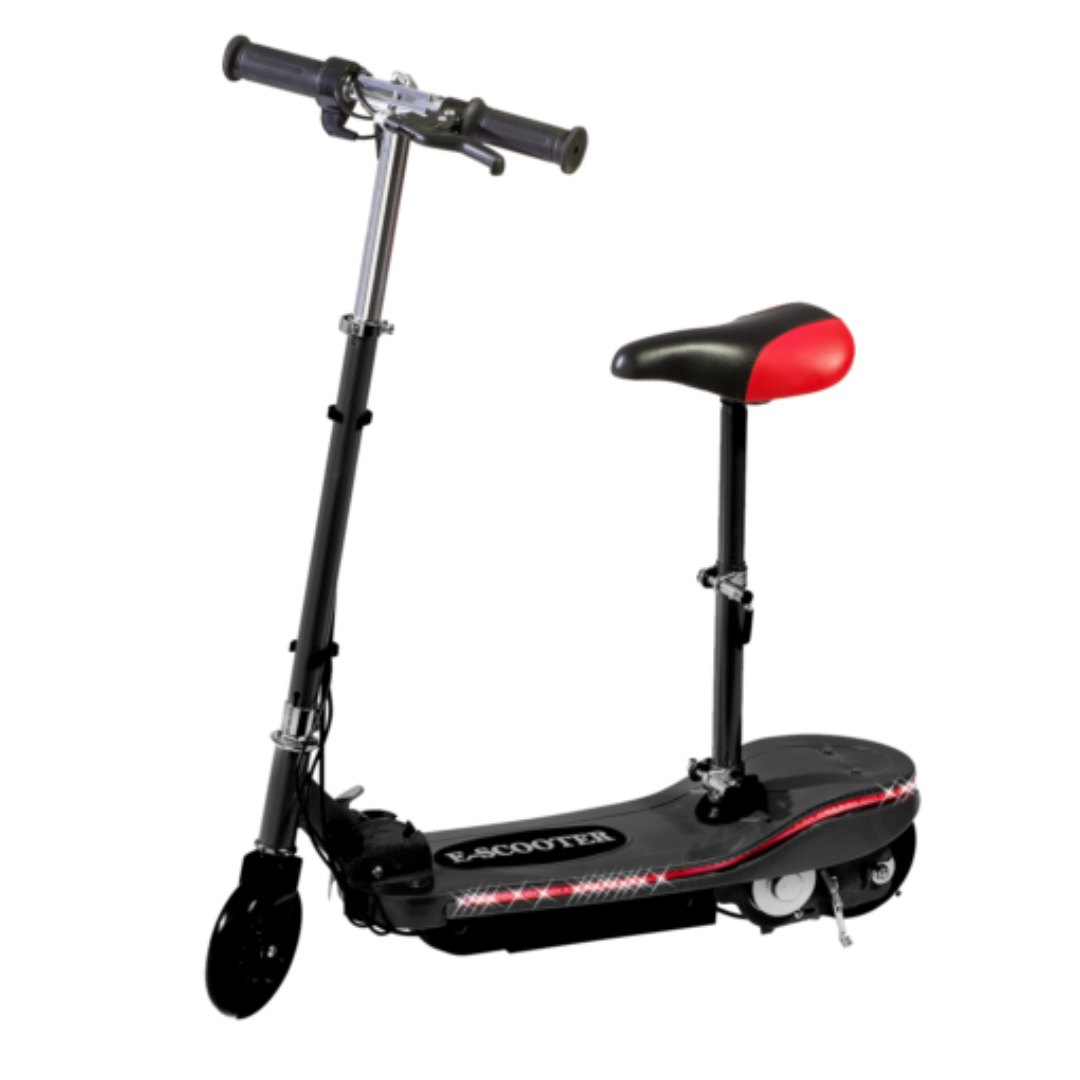 Kids Electric E-Scooter with Seat  & LED Lights Multiple Colours