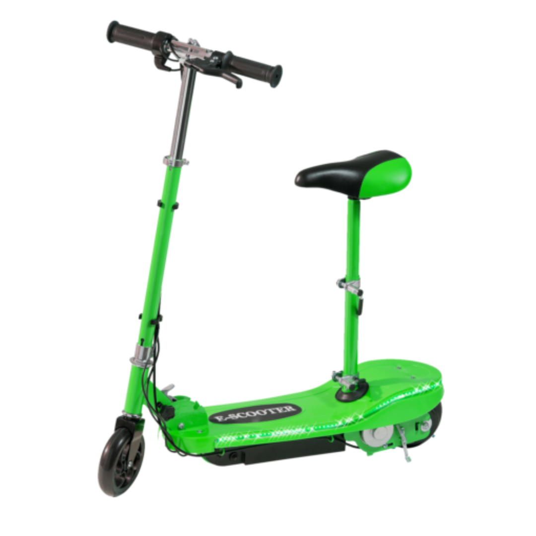 Kids Electric E-Scooter with Seat  & LED Lights Multiple Colours