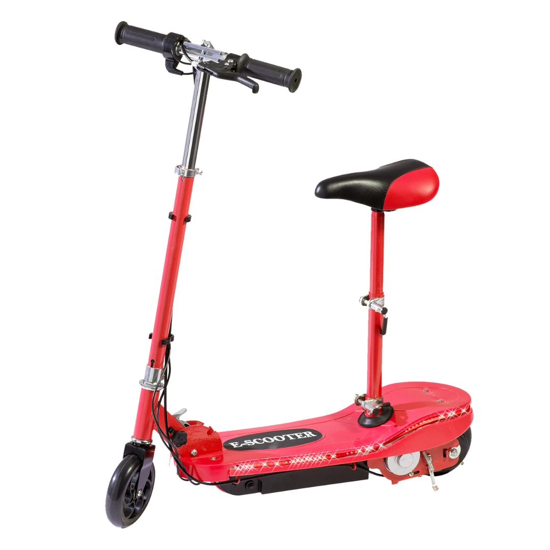 Kids Electric E-Scooter with Seat  & LED Lights Multiple Colours